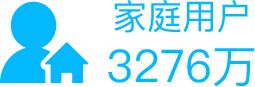 家庭用户3276万